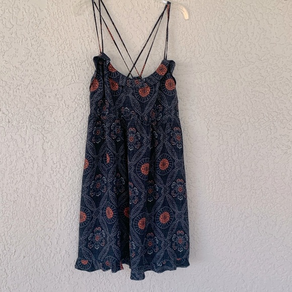 Tabuk + woman’s Anthropology soft lined spaghetti straps side zipper dress M - Picture 1 of 13